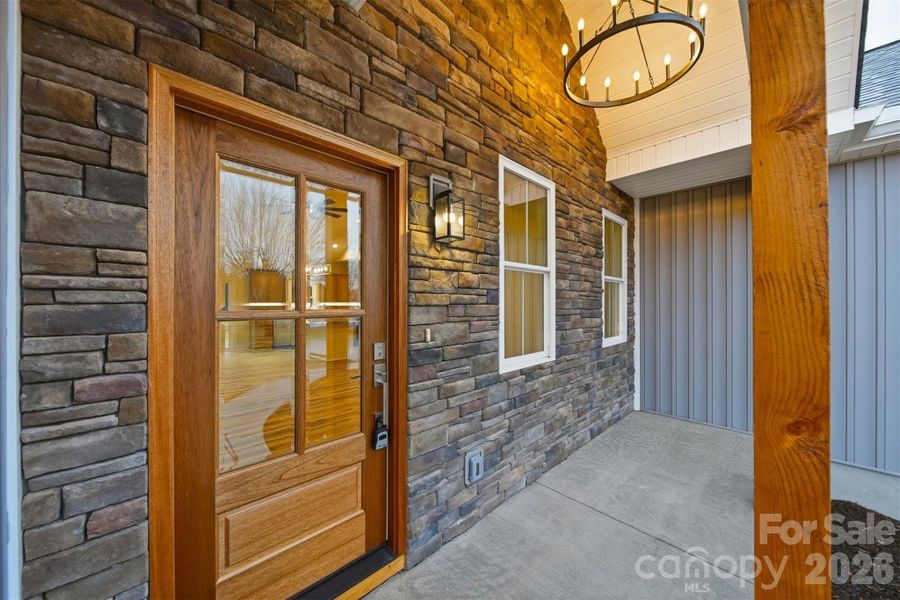 Exterior details and patio area of a home in , Maiden (Image 26).