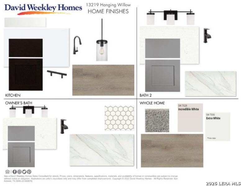 Sample of building materials used in homes in Briggs Ranch – Select Classic Series, San Antonio (Image 3).