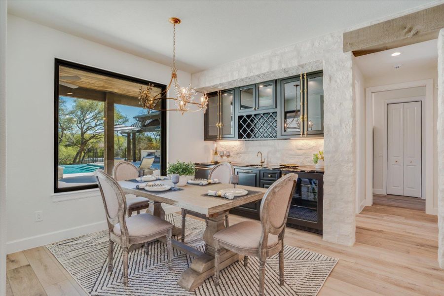 Furnished interior view inside a new home in , Wimberley (Image 23).