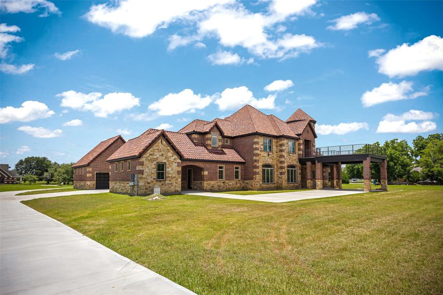 Front exterior of a new home in , Cypress, TX, highlighting curb appeal (Image 18).