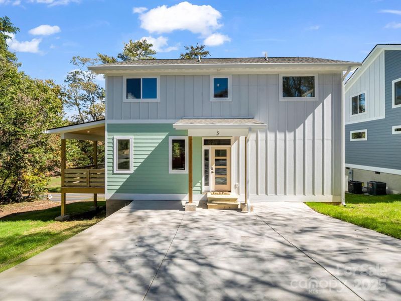 Exterior details and patio area of a home in , Asheville (Image 1). Exterior details and patio area of a home in , Asheville (Image 1).