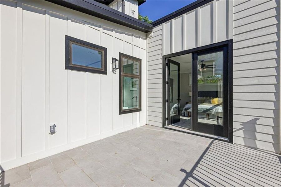 Exterior details and patio area of a home in , Atlanta (Image 36).