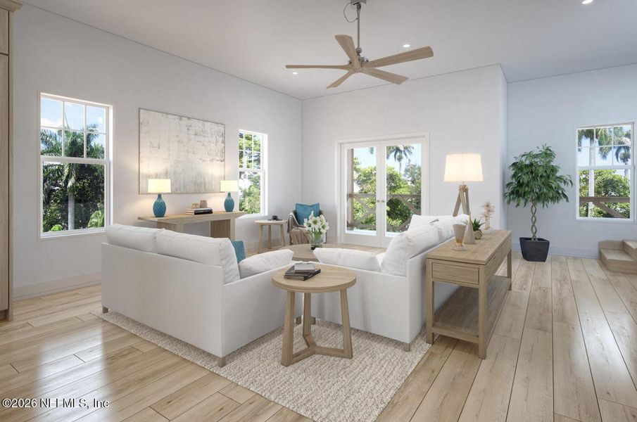 Furnished interior view inside a new home in , St. Augustine (Image 4).