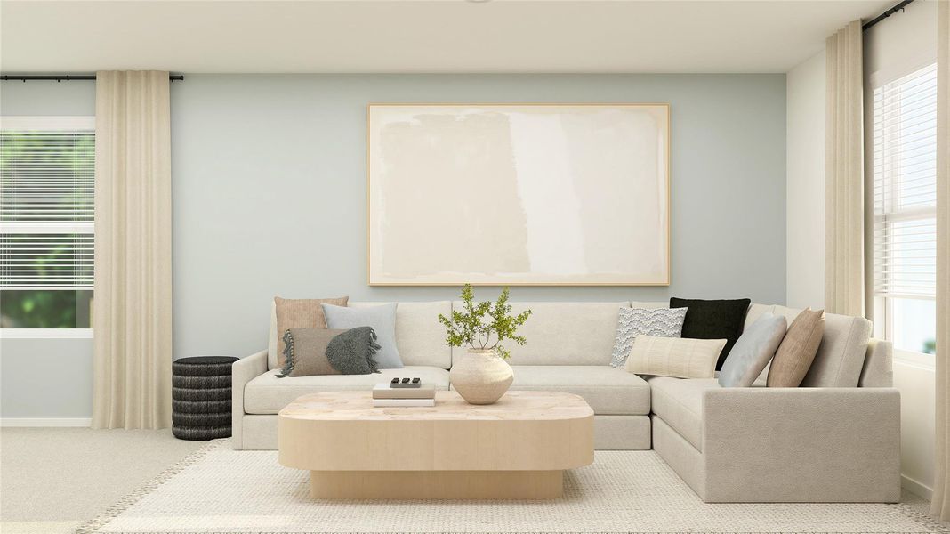 Furnished interior view inside a new home in Firefly Pointe, Hutto (Image 13).