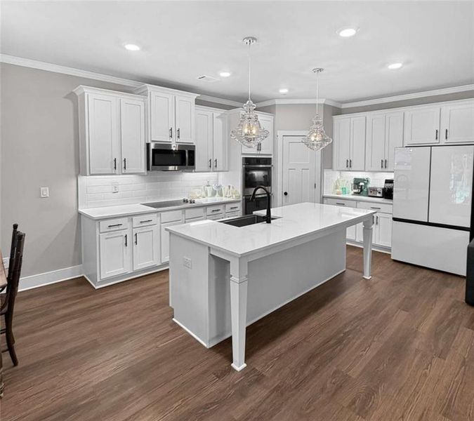 Furnished interior view inside a new home in , Gillsville (Image 14).