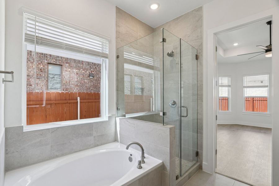 Furnished interior view inside a new home in Sauls Ranch, Round Rock (Image 14). Furnished interior view inside a new home in Sauls Ranch, Round Rock (Image 14).