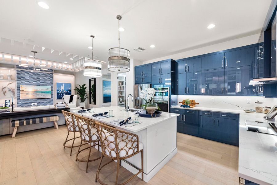 Representative furnished interior of a home built from the Belize by GL Homes in Valencia Harbor (55+), Fort Myers (Image 6).