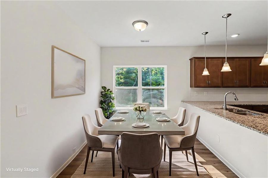 Furnished interior view inside a new home in Highland Crossing, Cartersville (Image 7).