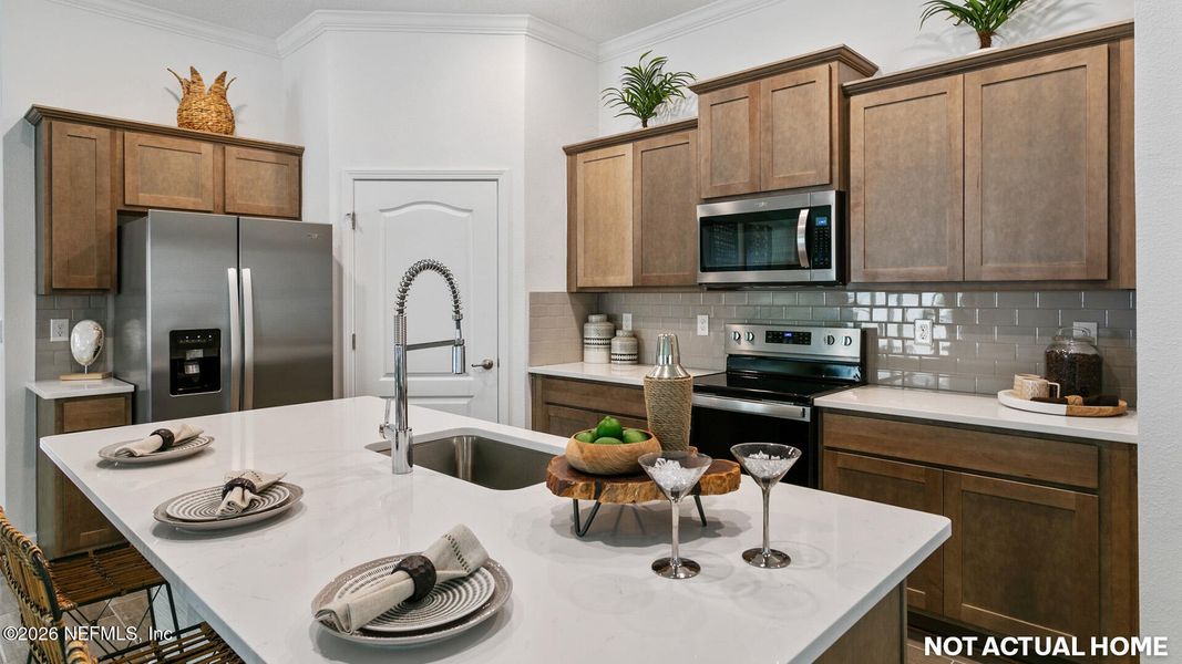 Furnished interior view inside a new home in Sawmill Branch, Palm Coast (Image 10).
