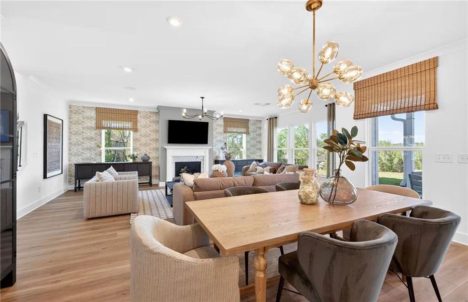Furnished interior view inside a new home in Riversprings, Dacula (Image 18).