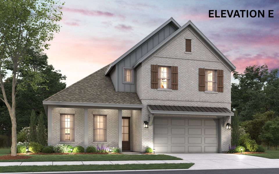 Representative exterior photo of a completed home built from the Hartford by Cambridge Homes in Ribbonwood, Aubrey, TX (Image 20).