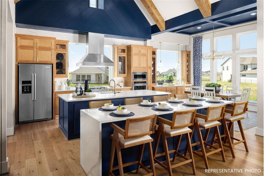 Furnished interior view inside a new home in Heath Golf & Yacht Club, Heath (Image 10).