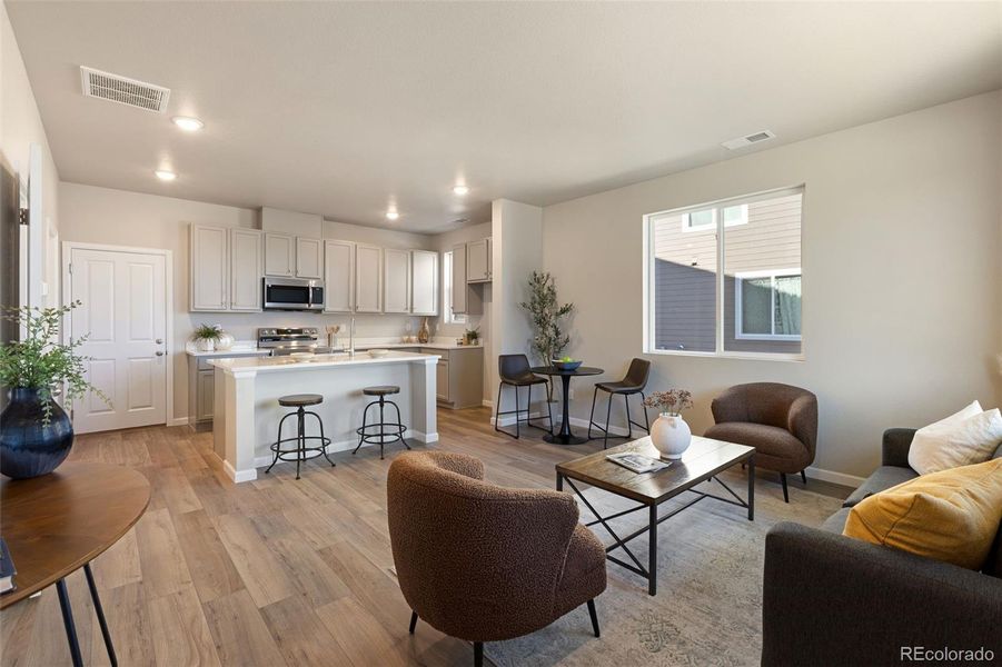 Furnished interior view inside a new home in , Longmont (Image 16).