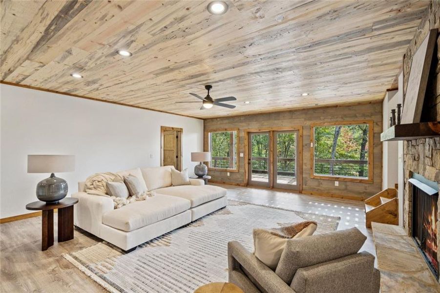 Furnished interior view inside a new home in , Mineral Bluff (Image 17).