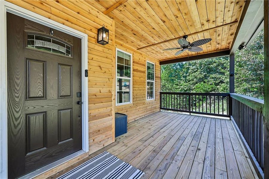 Exterior details and patio area of a home in , Flowery Branch (Image 3).