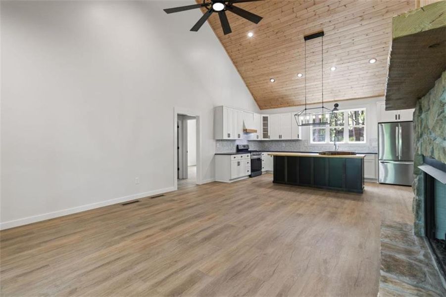 Spacious, unfurnished interior of a new home in , Ellijay (Image 34).