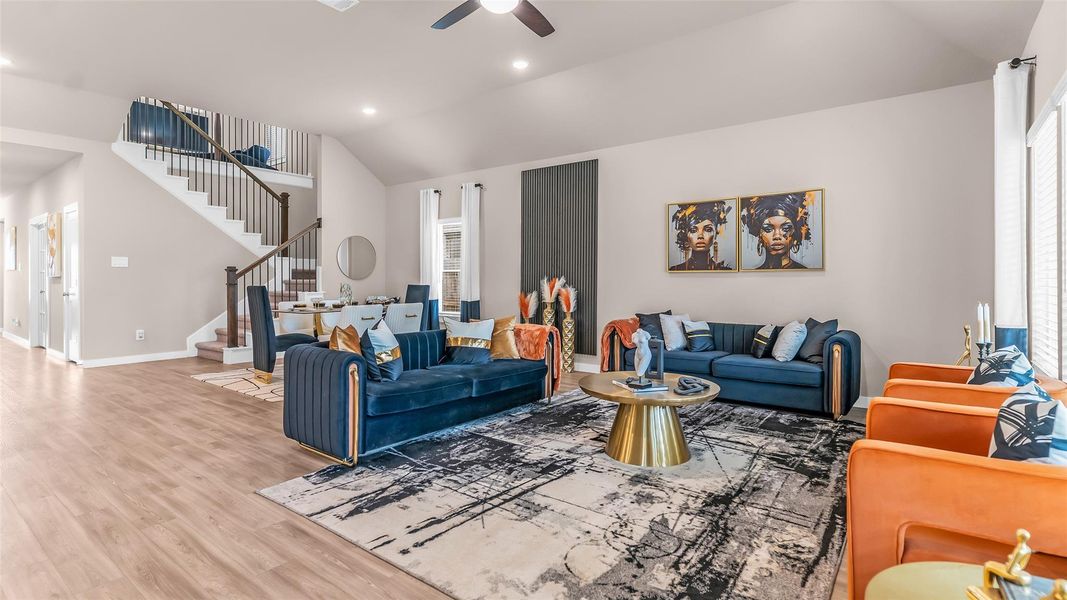 Furnished interior view inside a new home in , Willis (Image 25).