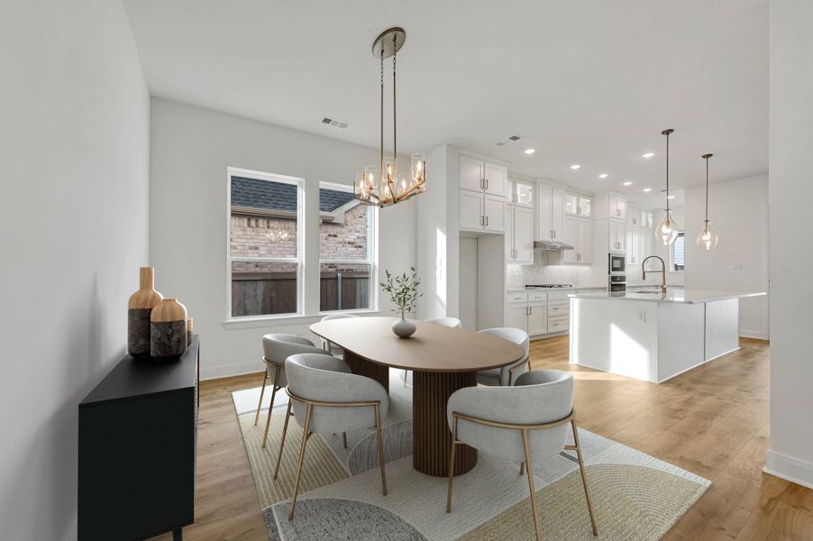 Furnished interior view inside a new home in Pecan Square – Classics, Northlake (Image 9).