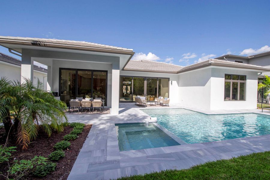 Exterior details and patio area of a home in Symphony at Jupiter, Jupiter (Image 21).