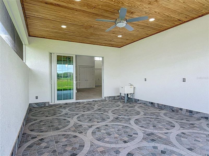 Exterior details and patio area of a home in , Wildwood (Image 28).