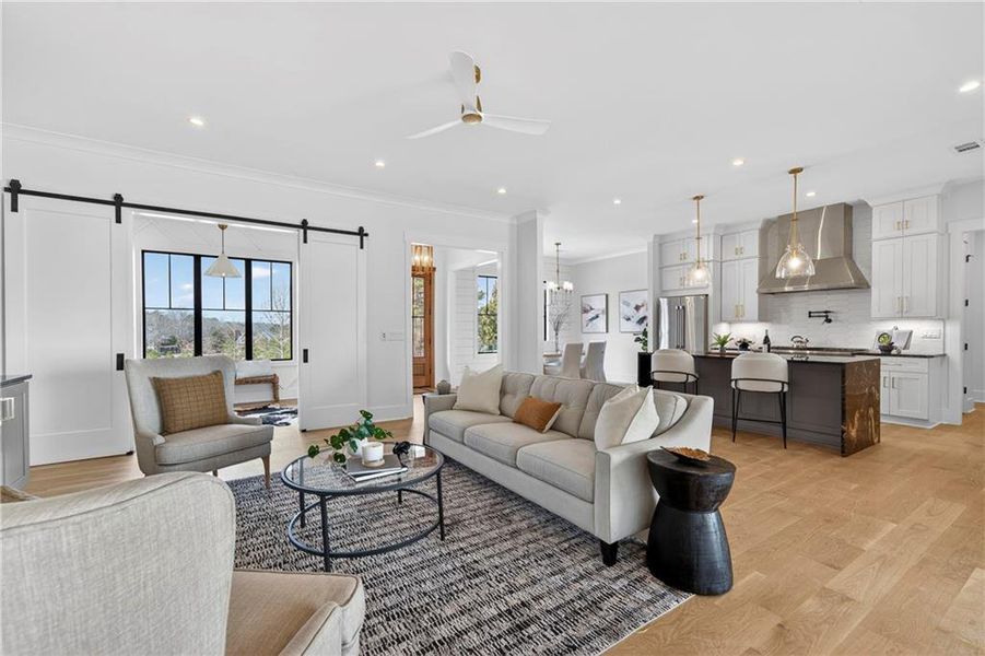 Furnished interior view inside a new home in , White Plains (Image 4).