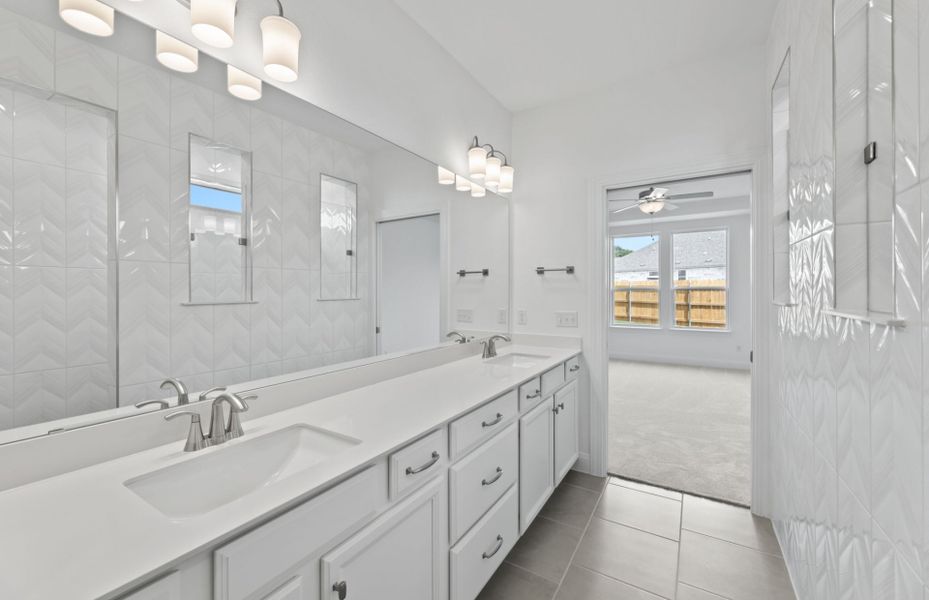 Owner's Bath with Double Vanity