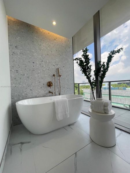 Close-up of interior finishes inside a home in Mr. C Residences, Miami (Image 12).