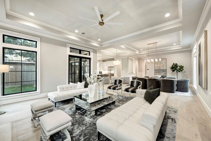 Furnished interior view inside a new home in , Houston (Image 29).