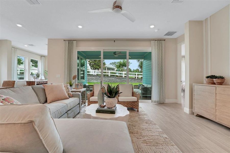 Furnished interior view inside a new home in Green Key Village, Lady Lake (Image 25).