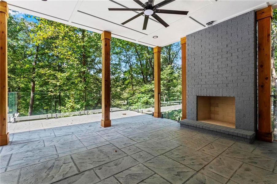 Exterior details and patio area of a home in , Marietta (Image 35).