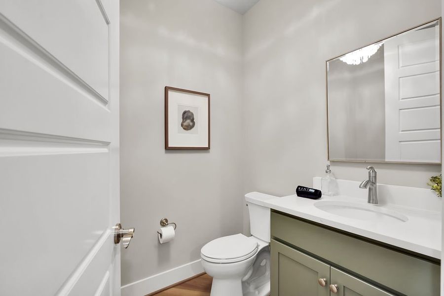 Furnished interior view inside a new home in The Bluffs On the Cape Fear, Leland (Image 36).
