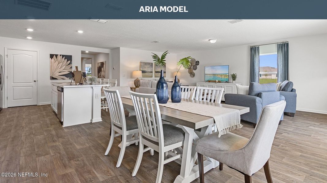 Furnished interior view inside a new home in Copes Landing, Jacksonville (Image 7).