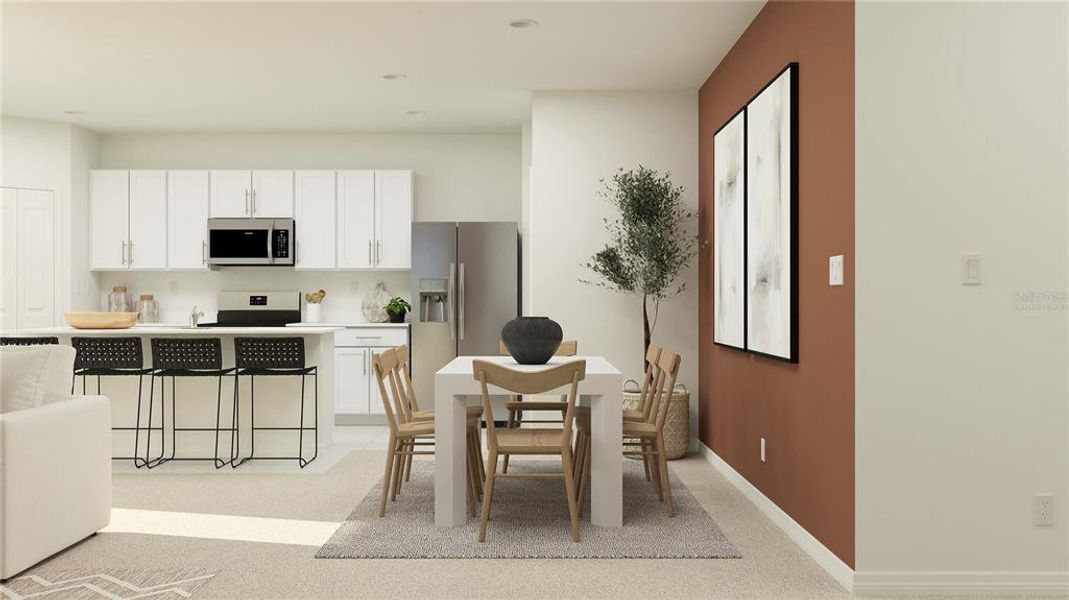 Furnished interior view inside a new home in Ranches at Lake Mcleod, Eagle Lake (Image 12).