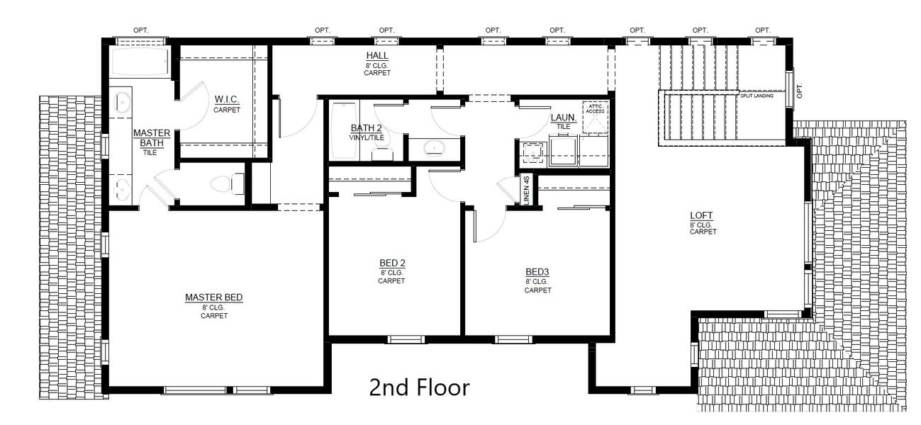 2D floor plan layout of this home in Trailside, Timnath, CO (Image 6).