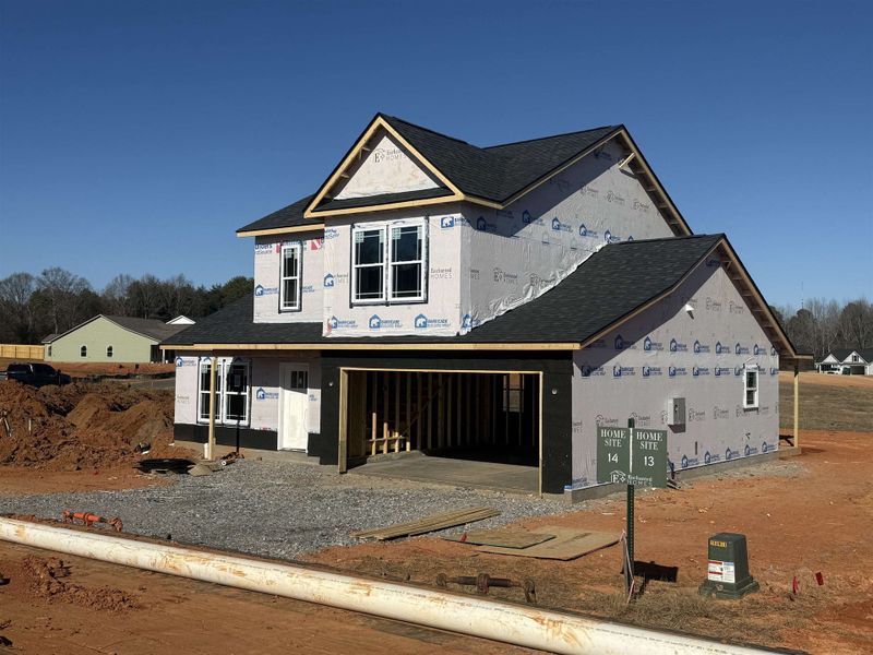 In-progress construction of a new home in Mills Gin, Campobello, SC (Image 4).