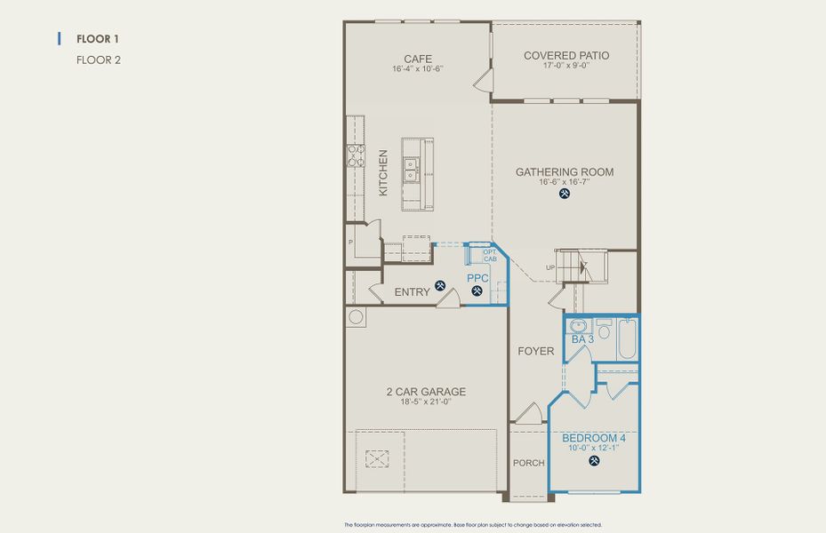 Saddlebrook Floor Plan, Quick Move-In Home, Floor 1