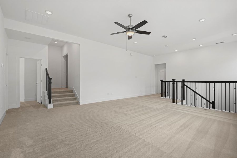 Spacious, unfurnished interior of a new home in Bridgeland 70′, Cypress (Image 14). Spacious, unfurnished interior of a new home in Bridgeland 70′, Cypress (Image 14).