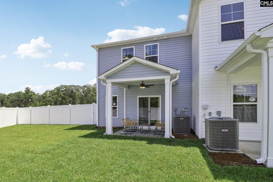 Exterior details and patio area of a home in Walker’s Trail, Lexington (Image 4). Exterior details and patio area of a home in Walker’s Trail, Lexington (Image 4).