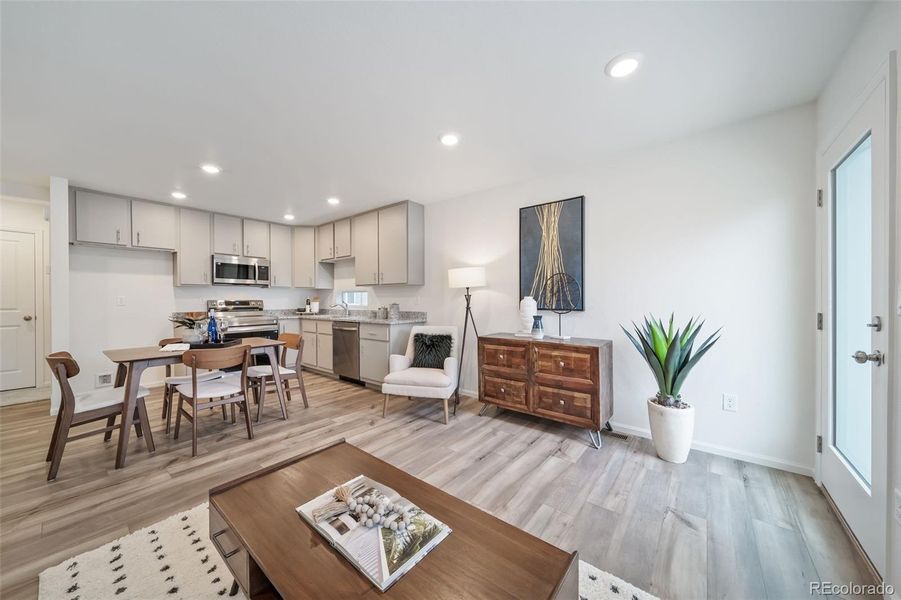 Furnished interior view inside a new home in Muegge Farms, Bennett (Image 7).