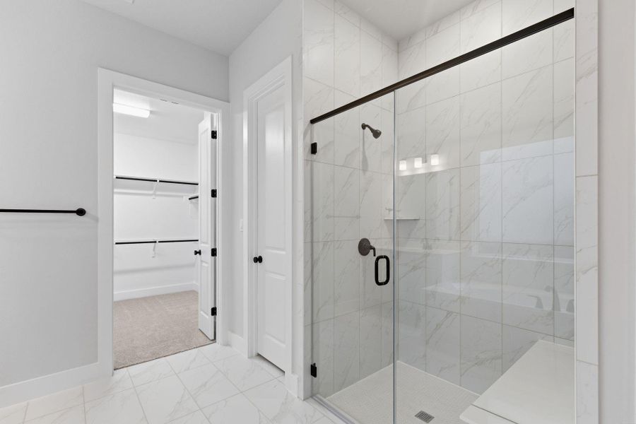 Walk-in shower in Primary Bath
