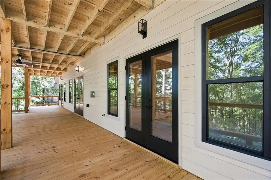 Exterior details and patio area of a home in , Ellijay (Image 4).