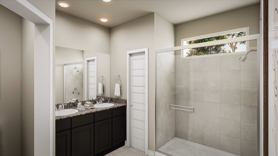 Representative furnished interior of a home built from the Bluebonnet by Tri Pointe Homes in Mason Woods, Cypress (Image 10).