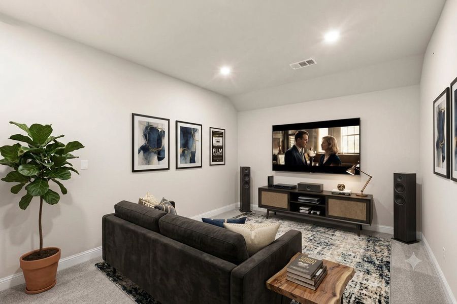 Furnished interior view inside a new home in Westside Preserve, Midlothian (Image 7).