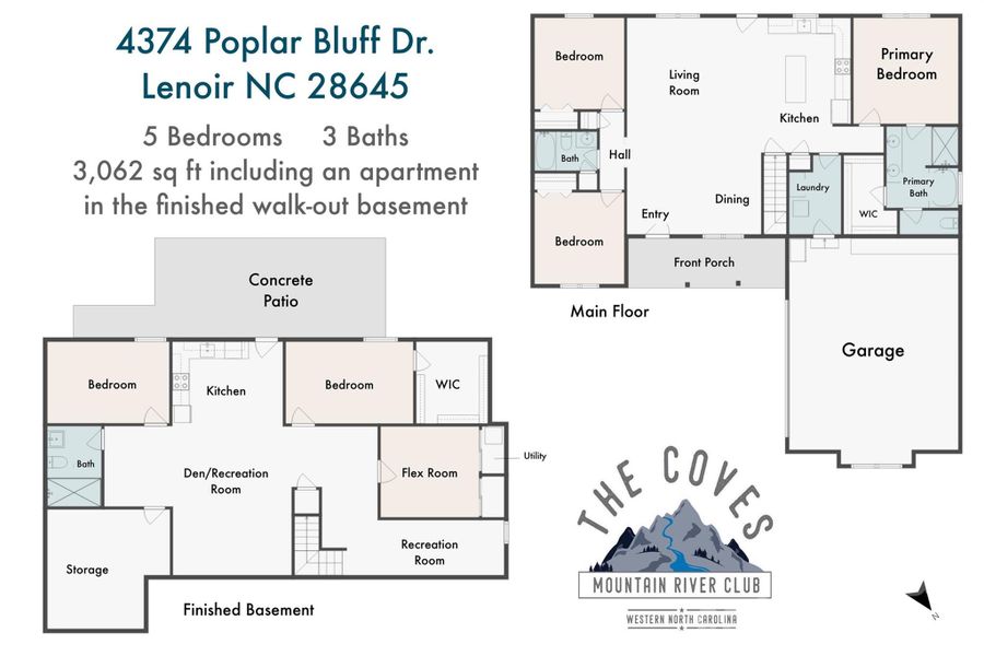 2D floor plan layout of this home in , Lenoir, NC (Image 4). 2D floor plan layout of this home in , Lenoir, NC (Image 4).