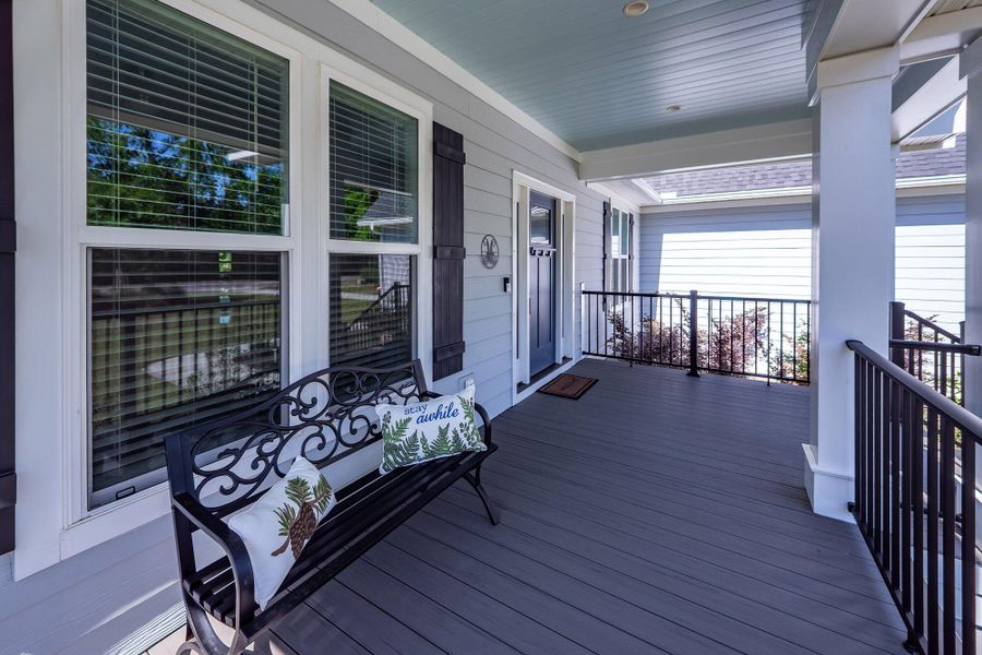 Exterior details and patio area of a home in , Charleston (Image 32).