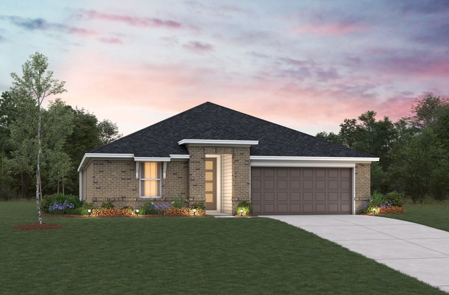 Representative exterior photo of a completed home built from the Sierra by Beazer Homes in Sorella: Landmark Collection, Tomball, TX (Image 13).