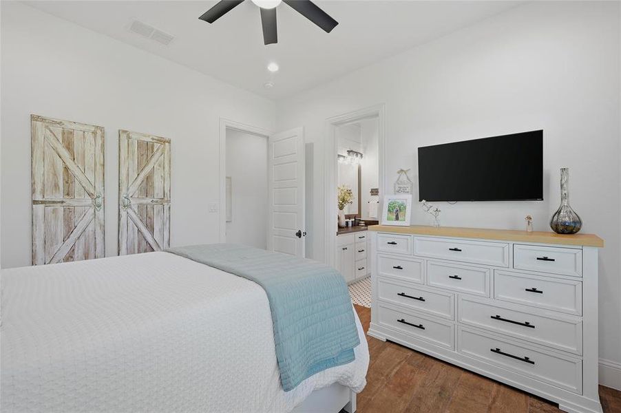 Furnished interior view inside a new home in , Savoy (Image 16).