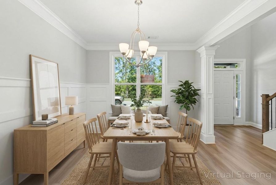 Furnished interior view inside a new home in Crawford Creek, Grovetown (Image 6). Furnished interior view inside a new home in Crawford Creek, Grovetown (Image 6).