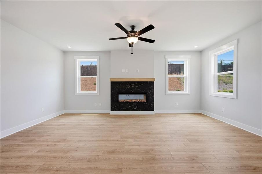 Spacious, unfurnished interior of a new home in The Paddocks at Doc Hughes, Buford (Image 17). Spacious, unfurnished interior of a new home in The Paddocks at Doc Hughes, Buford (Image 17).