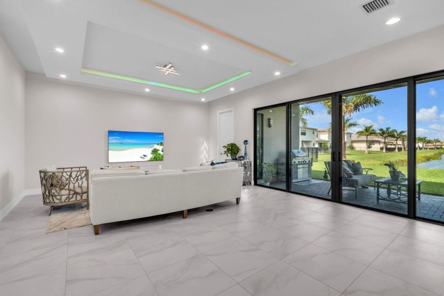 Furnished interior view inside a new home in , Boca Raton (Image 36).
